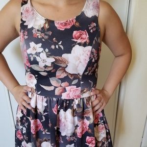 flower print dress
